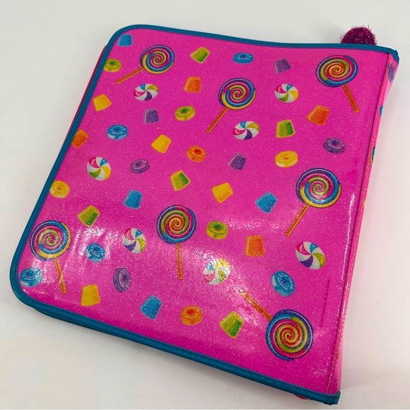 Vintage Y2K Lisa Frank Candy Cherrie Girl Zip Binder Trapper Keeper - Picture 6 of 7